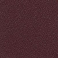 Close-up of textured dark maroon leather surface.