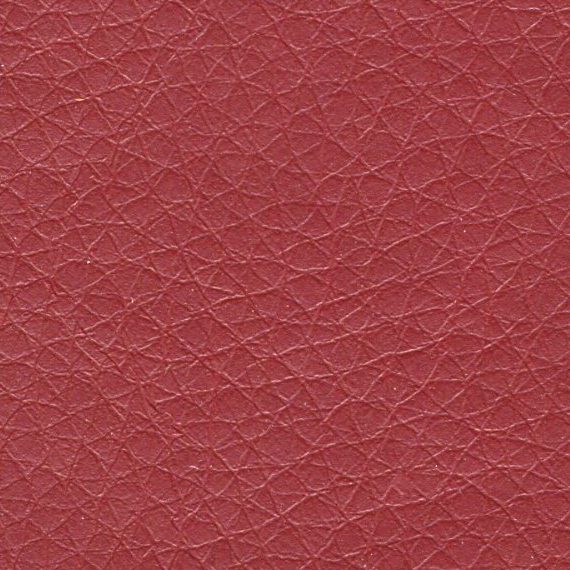 Close-up of textured red leather surface.