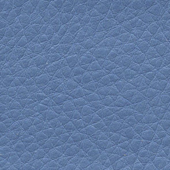 Close-up of blue textured leather surface.