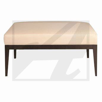Minimalist wooden table with a glass top and dark legs.