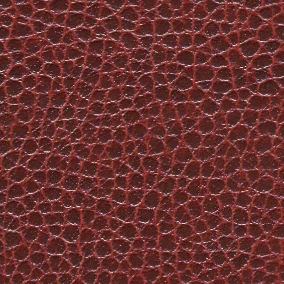 Close-up of textured brown leather surface.