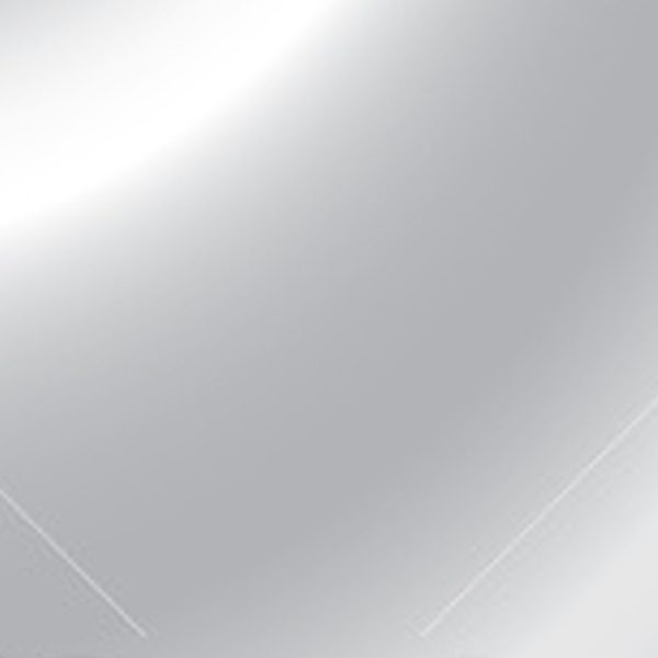 Smooth silver metallic surface with glossy reflections.