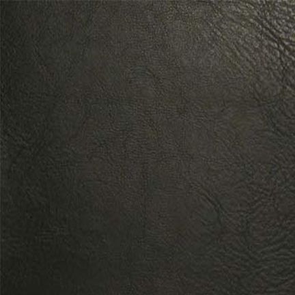 Close-up of textured black leather surface.