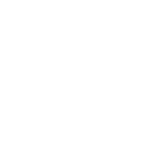 A white geometric compass icon on a transparent background.