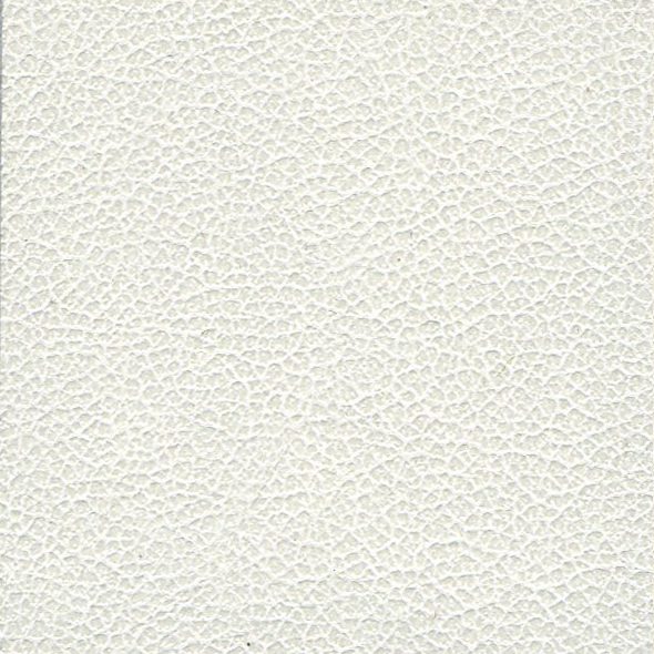 Close-up of textured white leather material.