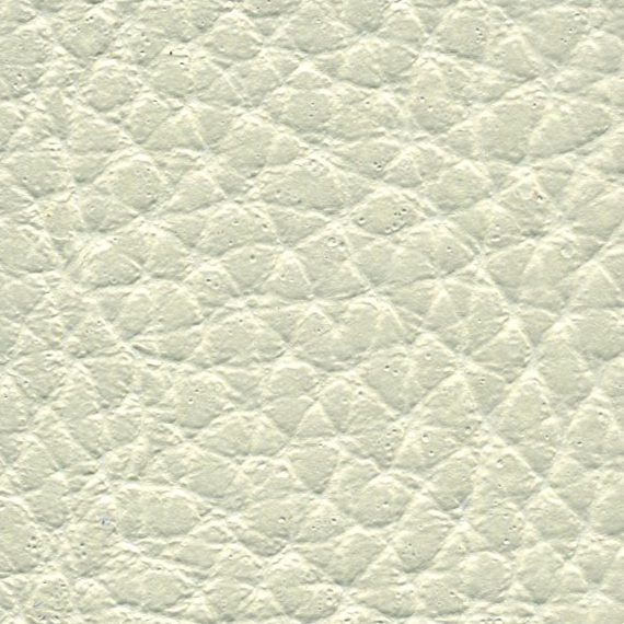 Close-up of textured off-white leather material.