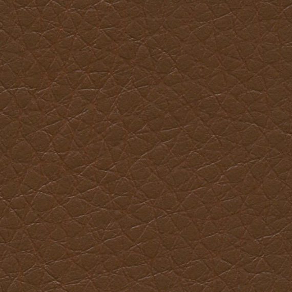 Close-up of textured brown leather surface.