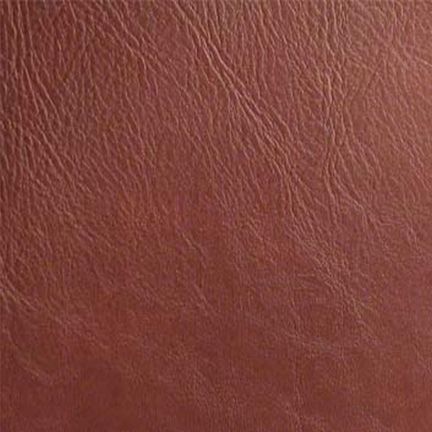 Close-up of textured reddish-brown leather surface.