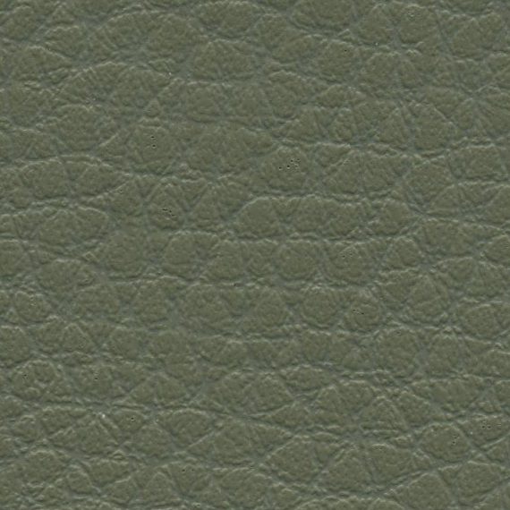 Close-up of textured gray leather surface.