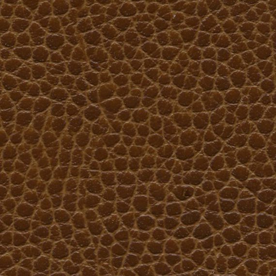 Close-up of textured brown leather surface.