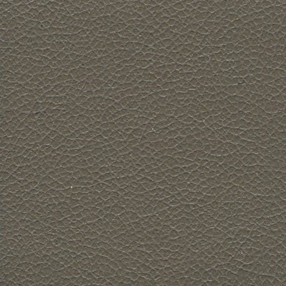 Close-up of textured gray leather surface.