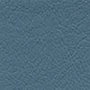 Close-up of blue textured leather upholstery.