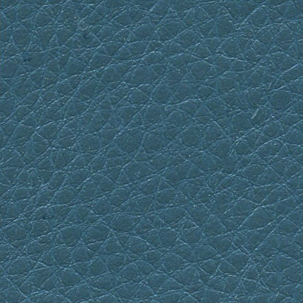 Close-up of blue textured leather surface.