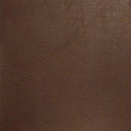 Close-up of textured brown leather surface.