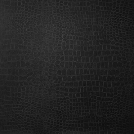 Black textured crocodile leather pattern.