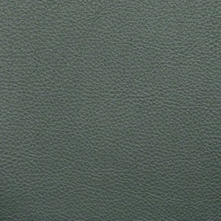 Close-up of textured dark gray leather surface.