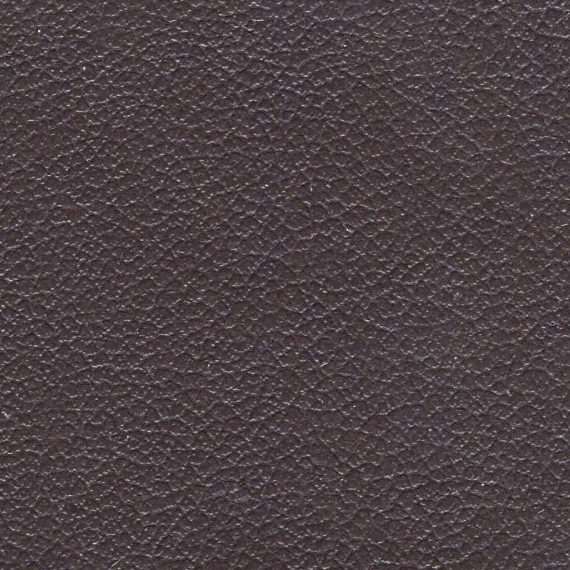 Close-up of dark brown textured leather surface.