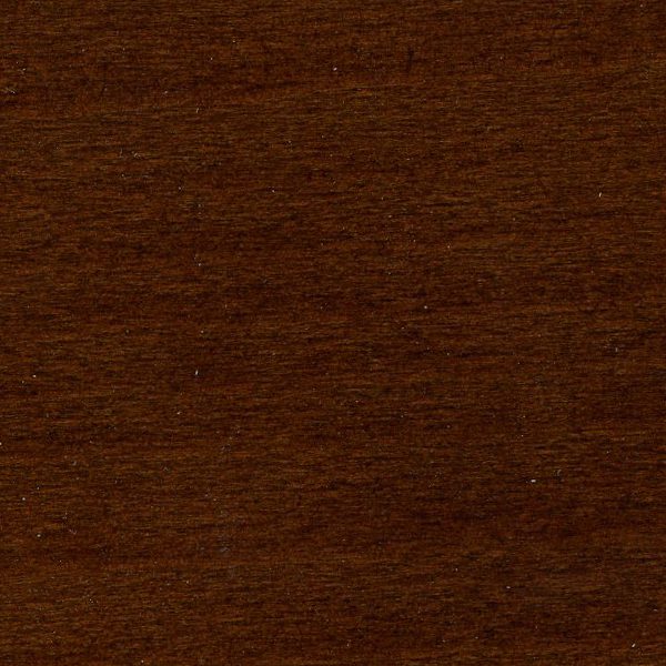 Close-up of polished dark brown wood surface with fine grain texture.