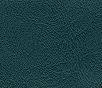 Close-up of dark green leather texture with fine grain.