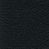 Close-up of textured black leather material.