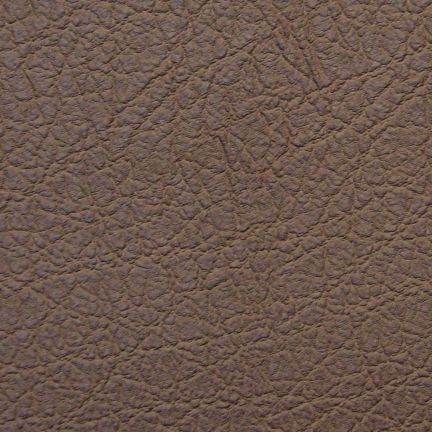 Close-up of brown textured leather surface.