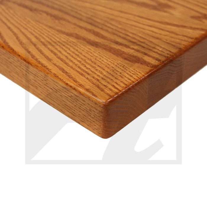 Close-up of a wooden plank with a smooth finish.