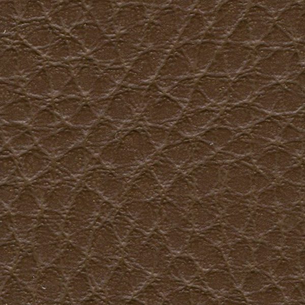 Close-up of brown textured leather surface.