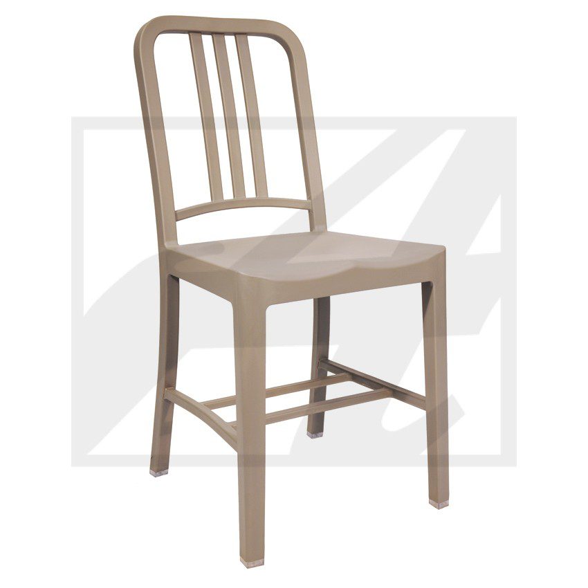 Wooden chair with a simple, classic design.