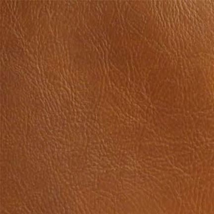 Close-up of textured brown leather material.