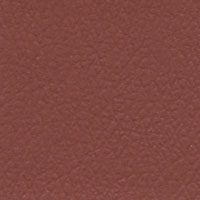 Close-up of textured brown leather surface.