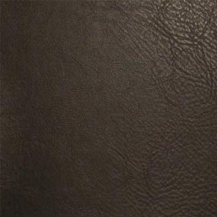 Close-up of dark brown leather texture with natural grain.