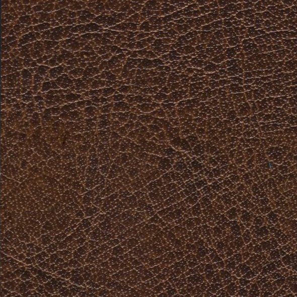 Close-up of textured brown leather material.