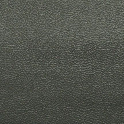 Close-up of dark gray textured leather surface.