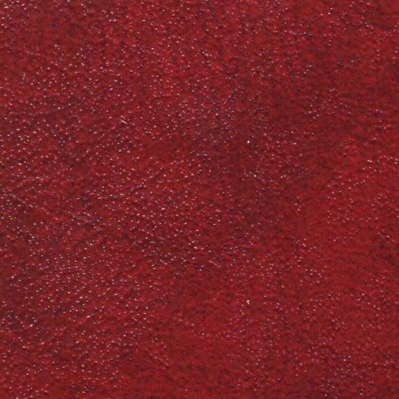 Close-up of textured red leather surface.