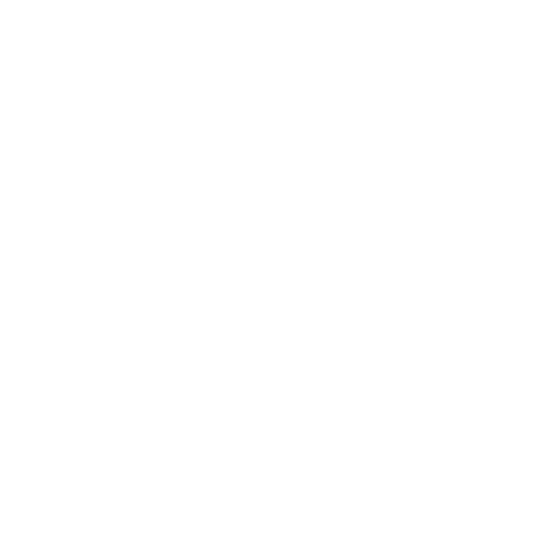 White gear icon with a magnifying glass and pixelated effect.