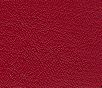 Close-up of textured red leather surface.